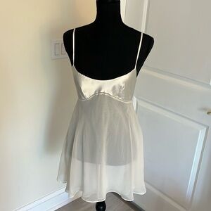 Victoria bridal mini slip dress